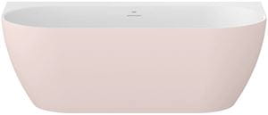 CONCEPT FREE WALL vaňa 170x87 cm, s nožičkami, akrylát, snowwhite/alabaster pink