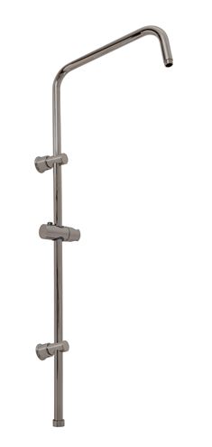 RAV SLEZÁK VERONA sprchový set s termostatickou batériou, horná sprcha, ručná sprcha s 5 prúdmi, tyč, hadica, kartáčovaný metal grey TRM82/7MGK Obrázek - fotka