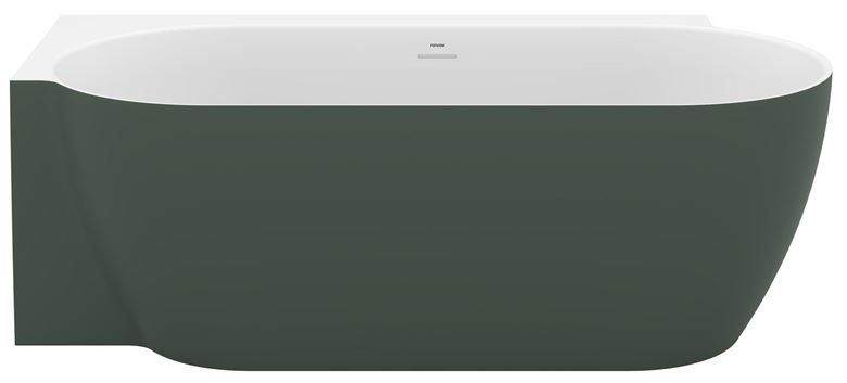 CONCEPT FREE CORNER L rohová vaňa 174,5x86 cm, s nožičkami, akrylát, snowwhite/grey green CC91250000 Obrázek - Hlavní obrázek