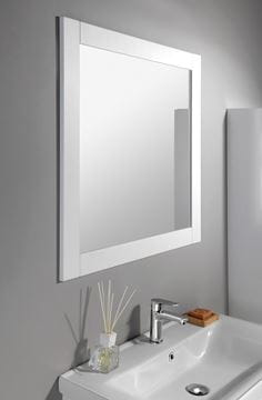 SAPHO FAVOLO zrkadlo 80x80 cm, matná biela FV080 Obrázek - fotka