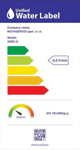 NOVASERVIS METALIA 54 sprchový set s batériou, ručná sprcha, hadica, držiak, chróm 54061,0 Obrázek - fotka
