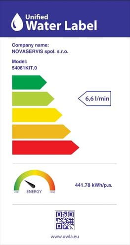NOVASERVIS METALIA 54 sprchový set s batériou, ručná sprcha s 3 prúdmi, tyč, hadica, ECO, chróm 54061KIT,0 Obrázek - fotka