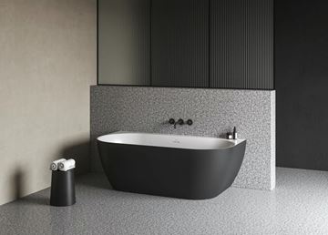 CONCEPT FREE WALL vaňa 170x87 cm, s nožičkami, akrylát, snowwhite/black CE31750000 Obrázek - fotka