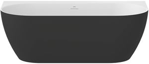 CONCEPT FREE WALL vaňa 170x87 cm, s nožičkami, akrylát, snowwhite/black
