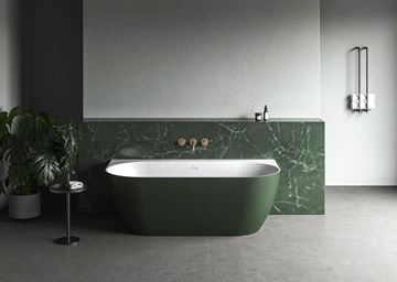 CONCEPT FREE WALL vaňa 170x87 cm, s nožičkami, akrylát, snowwhite/grey green CE31250000 Obrázek - fotka