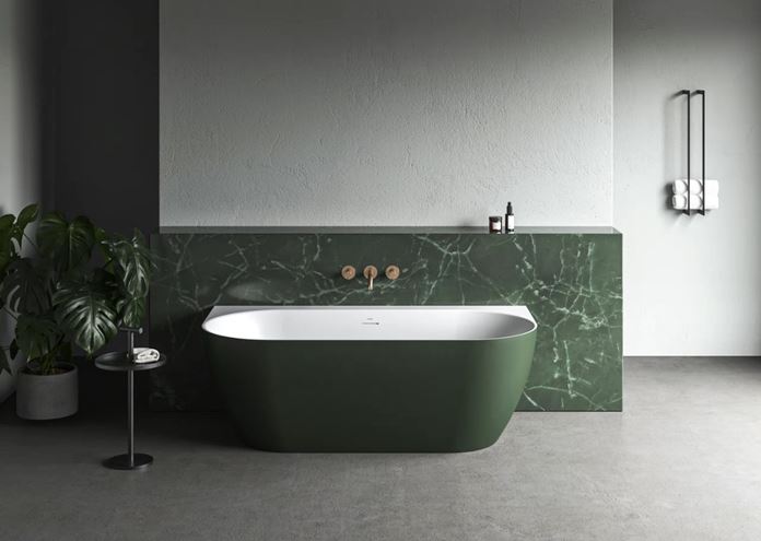 CONCEPT FREE WALL vaňa 170x87 cm, s nožičkami, akrylát, snowwhite/grey green CE31250000 Obrázek - fotka