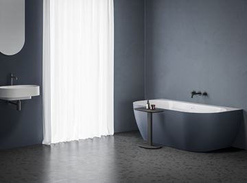 CONCEPT FREE WALL vaňa 170x87 cm, s nožičkami, akrylát, snowwhite/deepsea blue CE31450000 Obrázek - fotka