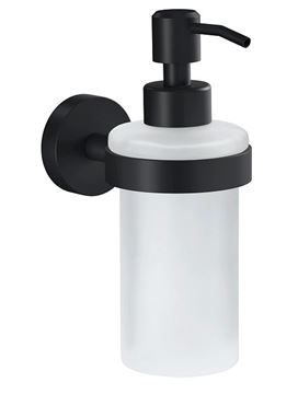 TESA MOON BLACK dávkovač tekutého mydla 200 ml, sklo, čierna