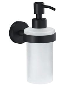 TESA MOON BLACK dávkovač tekutého mydla 200 ml, sklo, čierna