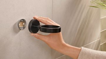 TESA MOON BLACK nástenný pohárik, sklo, čierna 40566-00000-00 Obrázek - fotka