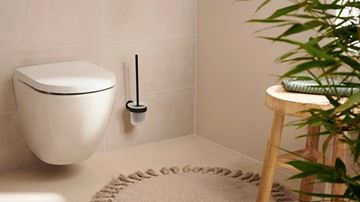 TESA MOON BLACK WC kefa, nástenná, sklo, čierna 40561-00000-00 Obrázek - fotka