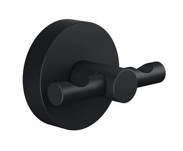 TESA MOON BLACK dvojháčik na uteráky, čierna