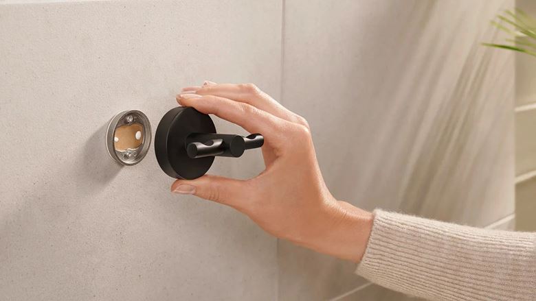 TESA MOON BLACK dvojháčik na uteráky, čierna 40564-00000-00 Obrázek - fotka