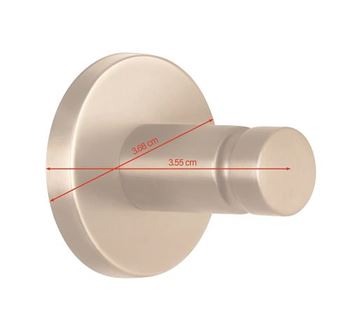 TESA MOON BRONZE háčik na uterák, bronz 40603-00000-00 Technický nákres