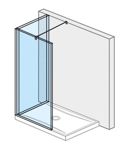JIKA PURE stena walk-in L 140x200 cm, strieborná/transparentné sklo H2694260026681 Obrázek - Hlavní obrázek