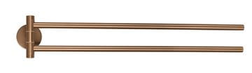 TESA MOON BRONZE držiak uterákov 456 mm, dvojramenný, otočný, bronz
