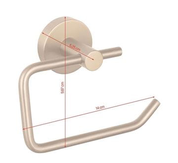 TESA MOON BRONZE držiak toaletného papiera, nástenný, bronz 40600-00000-00 Technický nákres