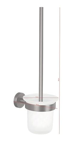 TESA MOON GRAPHITE WC kefa, nástenná, sklo, grafit 40591-00000-00 Technický nákres