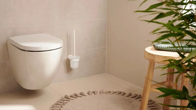 TESA MOON WHITE WC kefa, nástenná, sklo, biela 40571-00000-00 Obrázek - fotka