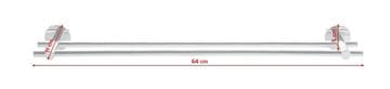 TESA SMOOZ držiak uterákov 640 mm, dvojramenný, chróm 40321-00000-00 Technický nákres