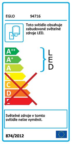 EGLO CALNOVA nástenné LED svietidlo, 4000 K, 1550 lm, 600 mm, matný nikel 94716 Obrázek - fotka