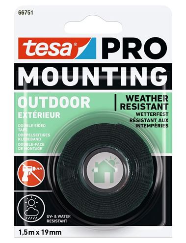 TESA PRO MOUNTING OUTDOOR lepiaca páska 19mm, 1,5m, šedá 66751-00004-05 Obrázek - Hlavní obrázek