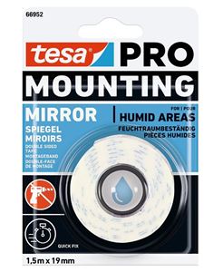 TESA PRO MOUNTING MIRROR lepiaca páska 19mm, 1,5m, biela