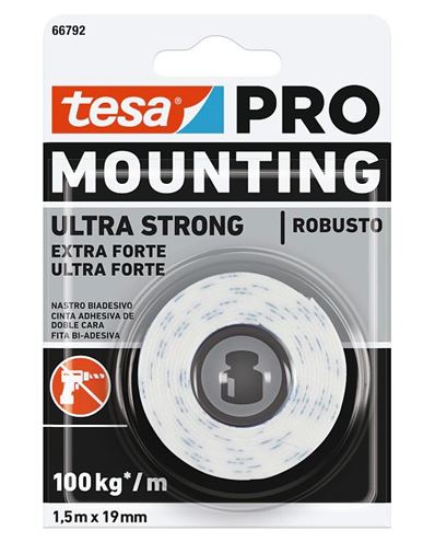 TESA PRO MOUNTING ULTRA STRONG montážna páska 19mm, 1,5m, biela 66792-00004-00 Obrázek - Hlavní obrázek
