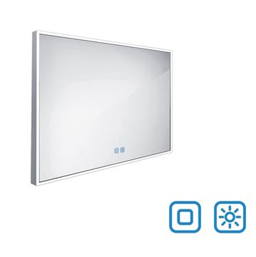 NIMCO ZP 13000 zrkadlo 100x70 cm, reverzibilné, s osvetlením, s reguláciou stmievania a teploty svetla, s dvoma senzormi