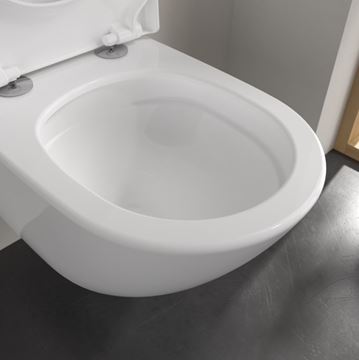 VILLEROY & BOCH SUBWAY 3.0 závesné WC, so SoftClosing sedadlom, TwistFlush splachovanie, CeramicPlus, alpská biela 4670TSR1 Obrázek - fotka