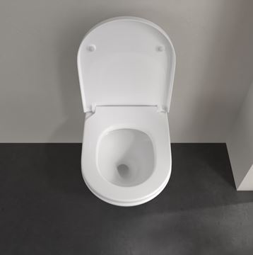 VILLEROY & BOCH SUBWAY 3.0 závesné WC, so SoftClosing sedadlom, TwistFlush splachovanie, CeramicPlus, alpská biela 4670TSR1 Obrázek - fotka