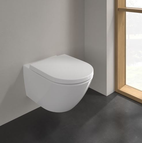 VILLEROY & BOCH SUBWAY 3.0 závesné WC, so SoftClosing sedadlom, TwistFlush splachovanie, CeramicPlus, alpská biela 4670TSR1 Obrázek - fotka