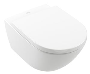 VILLEROY & BOCH SUBWAY 3.0 závesné WC, so SoftClosing sedadlom, TwistFlush splachovanie, CeramicPlus, alpská biela