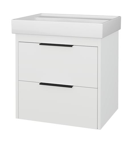 CONCEPT 150 skrinka pod umývadlo 56,5x45x56 cm, 2 zásuvky, lesklá biela 809980 Obrázek - Hlavní obrázek