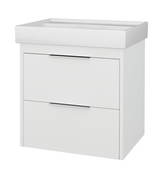 CONCEPT 150 skrinka pod umývadlo 56,5x45x56 cm, 2 zásuvky, lesklá biela 809980 Obrázek - fotka