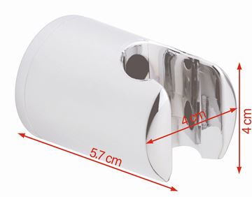 TESA SPAA nástenný držiak ručnej sprchy, chróm 40343-00000-00 Technický nákres