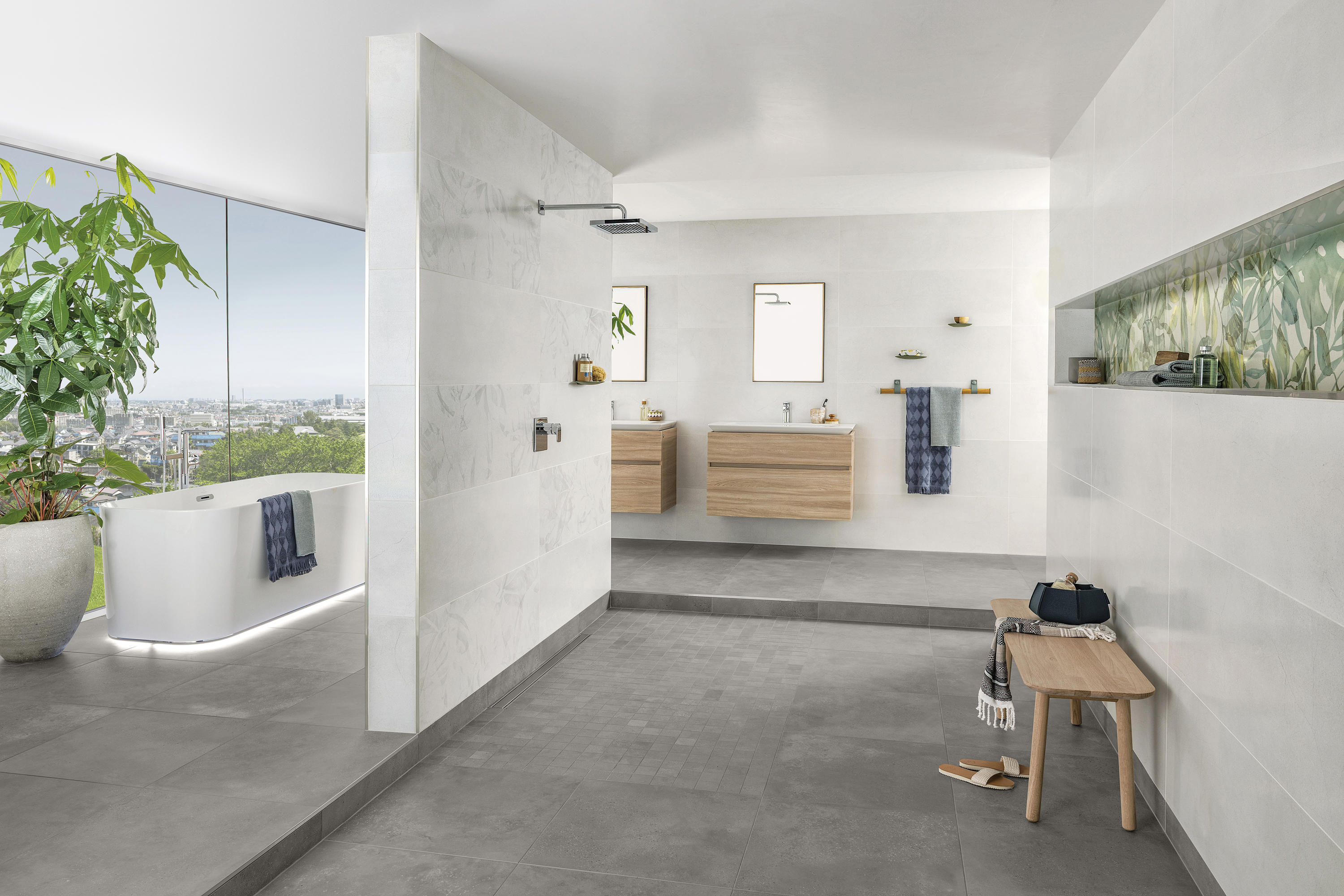 VILLEROY & BOCH URBAN JUNGLE obklad 40x120 cm, mat, soft greige 1450/TC20 Obrázek - fotka