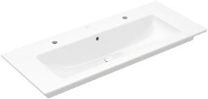 VILLEROY & BOCH VERITY LINE umývadlo 120 cm, s 2 otvormi pre batérie a prepadom, alpská biela