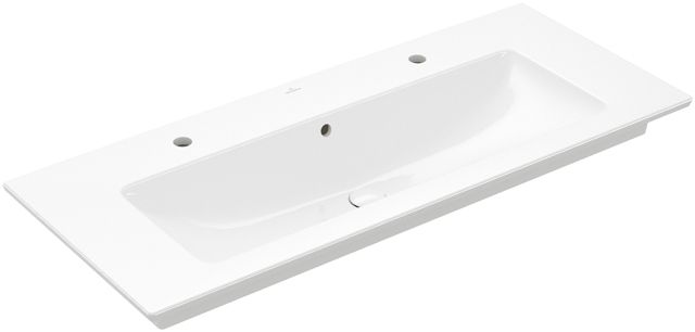 VILLEROY & BOCH VERITY LINE umývadlo 120 cm, s 2 otvormi pre batérie a prepadom, alpská biela 4A12CK01 Obrázek - Hlavní obrázek