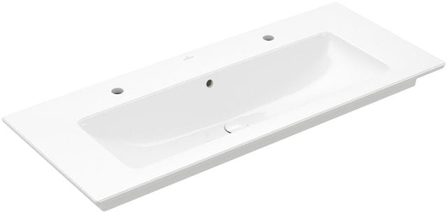 VILLEROY & BOCH VERITY LINE umývadlo 120 cm, s 2 otvormi pre batérie a prepadom, CeramicPlus, alpská biela 4A12CKR1 Obrázek - Hlavní obrázek