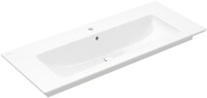 VILLEROY & BOCH VERITY LINE umývadlo 120 cm, s otvorom pre batériu a prepadom, CeramicPlus, alpská biela