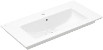 VILLEROY & BOCH VERITY LINE umývadlo 100 cm, s otvorom pre batériu a prepadom, CeramicPlus, alpská biela