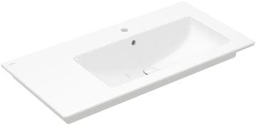 VILLEROY & BOCH VERITY LINE umývadlo 100 cm, s otvorom pre batériu a prepadom, CeramicPlus, alpská biela