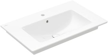 VILLEROY & BOCH VERITY LINE umývadlo 80 cm, s otvorom pre batériu a prepadom, CeramicPlus, alpská biela