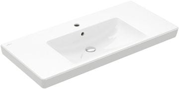 VILLEROY & BOCH VERITY DESIGN 2.0 umývadlo 100 cm, s otvorom pre batériu a prepadom, CeramicPlus, alpská biela