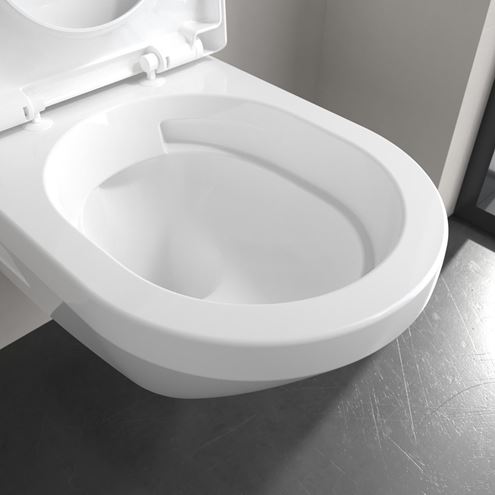 VILLEROY & BOCH VERITY závesné WC, so SoftClosing sedadlom, TwistFlush splachovanie, alpská biela 5C94CL01 Obrázek - fotka