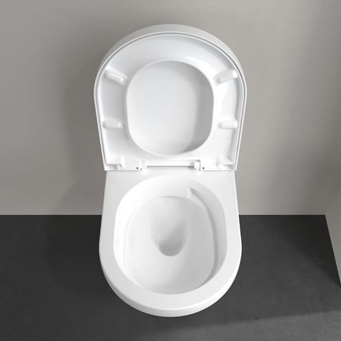VILLEROY & BOCH VERITY závesné WC, so SoftClosing sedadlom, TwistFlush splachovanie, alpská biela 5C94CL01 Obrázek - fotka