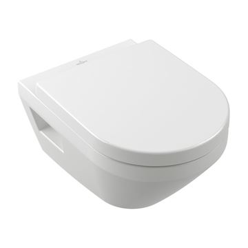 VILLEROY & BOCH VERITY závesné WC, so SoftClosing sedadlom, TwistFlush splachovanie, alpská biela