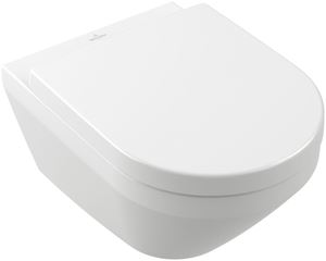 VILLEROY & BOCH VERITY závesné WC, so SoftClosing sedadlom, TwistFlush splachovanie, alpská biela