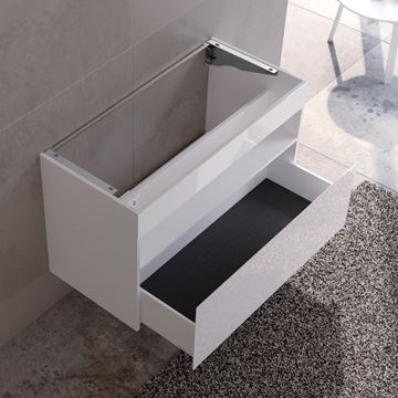 KEUCO STAGELINE skrinka pod umývadlo 100x49x62, 5 cm, 1 zásuvka, 1 polica, s osvetlením, matná biela 32872300100 Obrázek - fotka